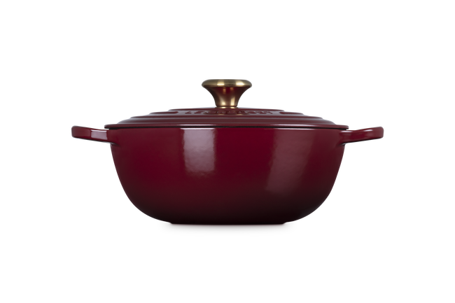 Le Creuset Cast Iron Signature Soup Pot 26cm RhoneGarnet image number 3